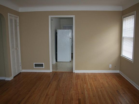 Living room looking into kitchen