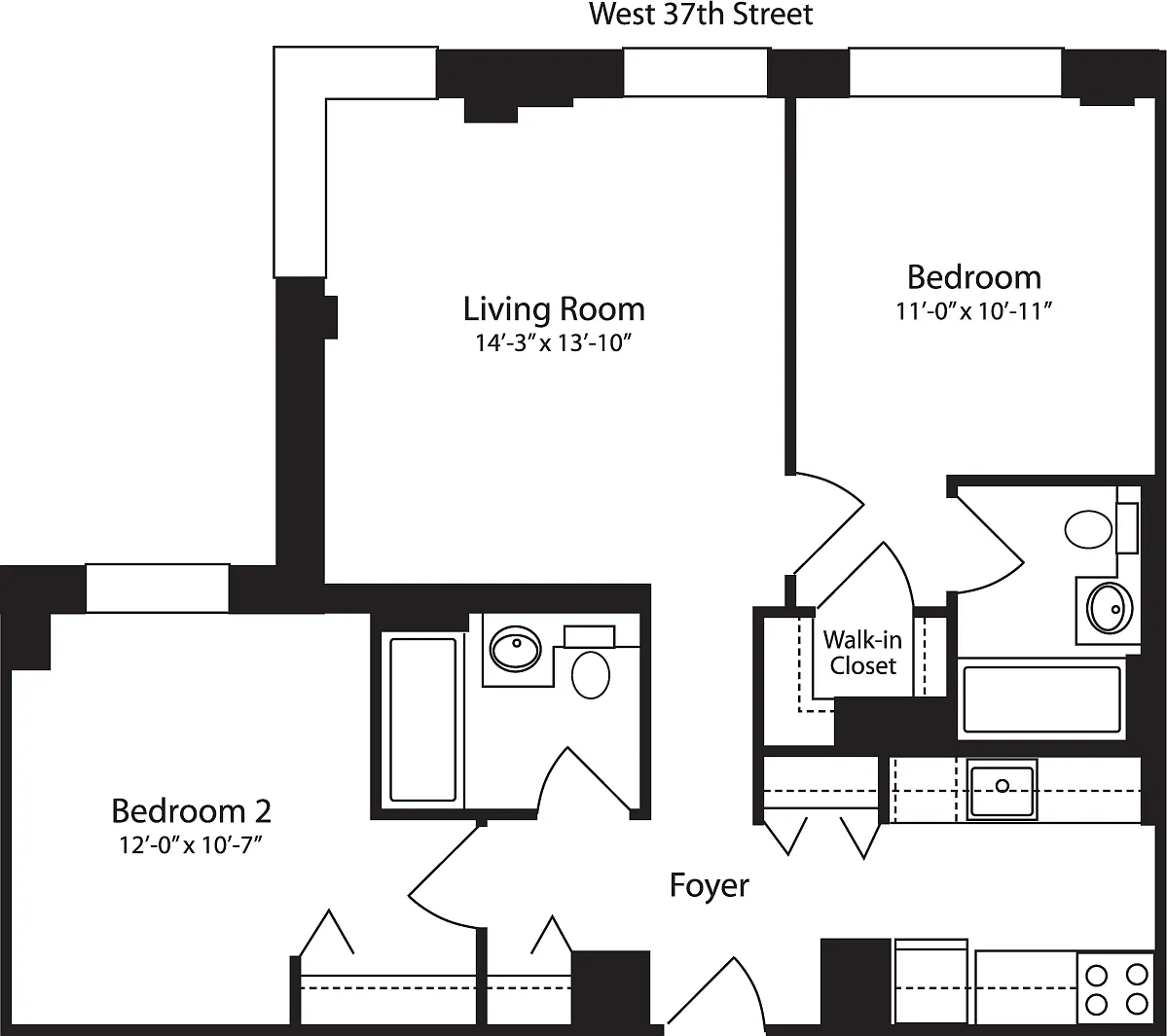Floor plan Plan S, floor 12