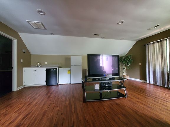 Mini kitchen and living area