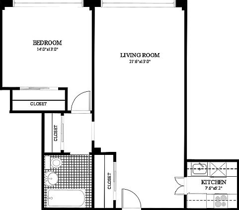 2nd image of 330 W 58th St APT 8N