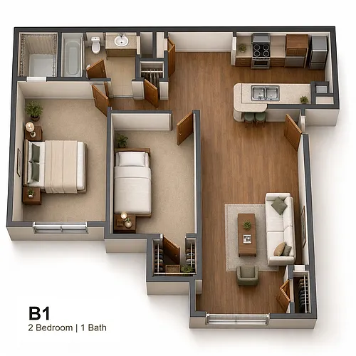 Floor plan B1