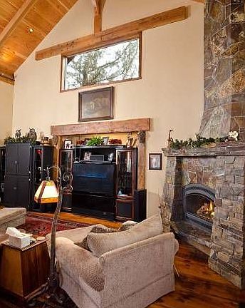 Great Room with Stone Fir