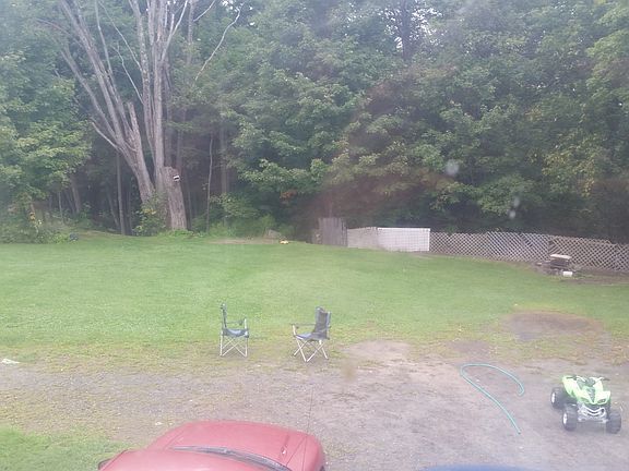 back yard only half of it 