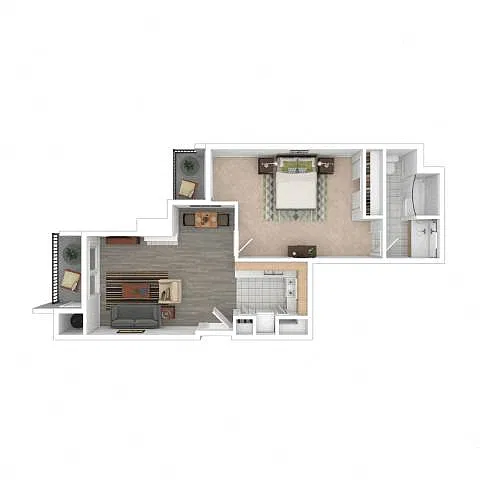 Floor plan 1x1L P