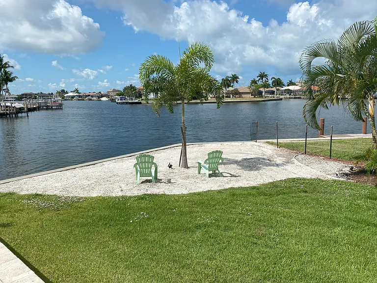 Enjoy a lovely private beach at the water's edge on the villa's large grounds