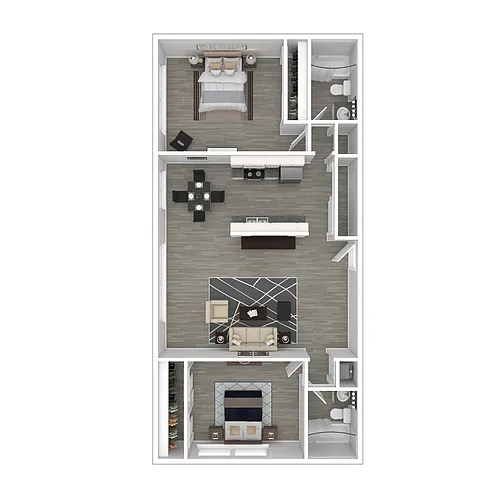 Floor plan Two Bedroom