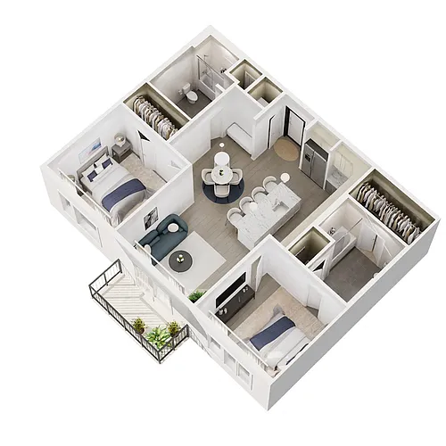 Floor plan B1b