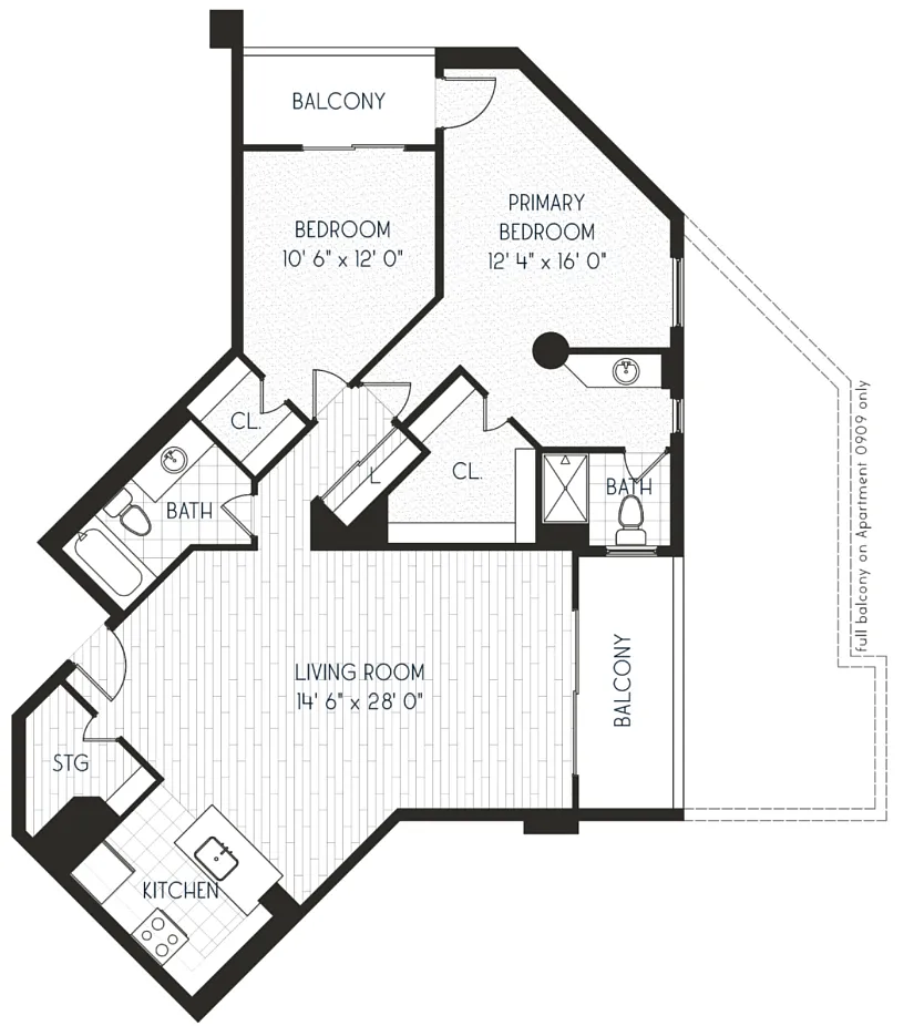 Floor plan 2x2 C12 - Classic