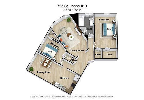 Floor plan 2 Bed
