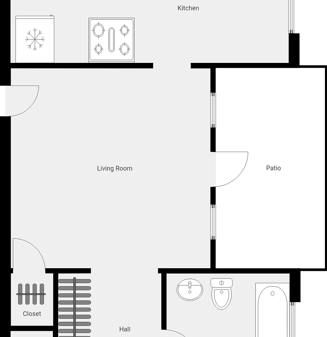 Studio, 500 sqft, $1,395 — Photo 3