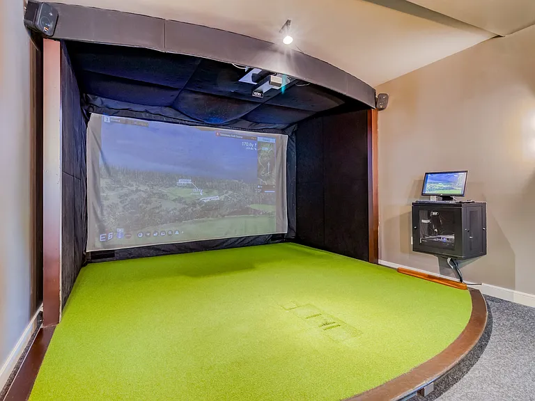 Practice your swing year round with the Golf Simulator