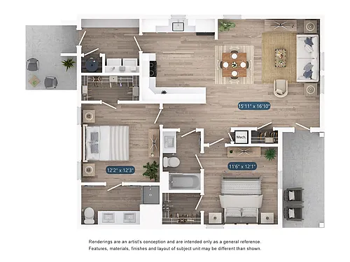 Floor plan Cottage B1