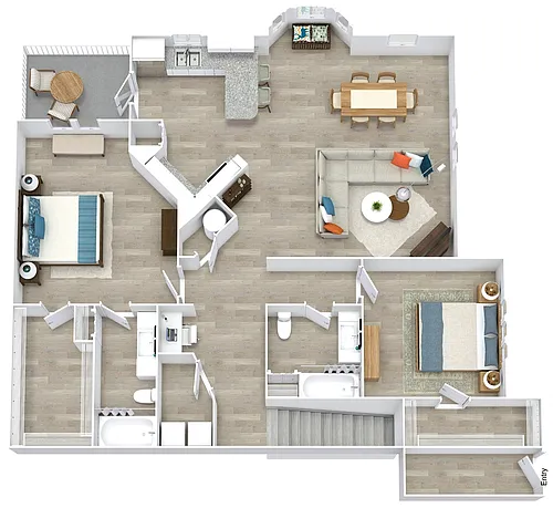 Floor plan B3 Upper