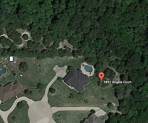 Arial View - Backs up to Woods and Creek