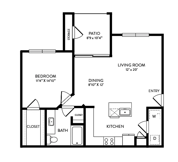 Floor plan Pond Springs