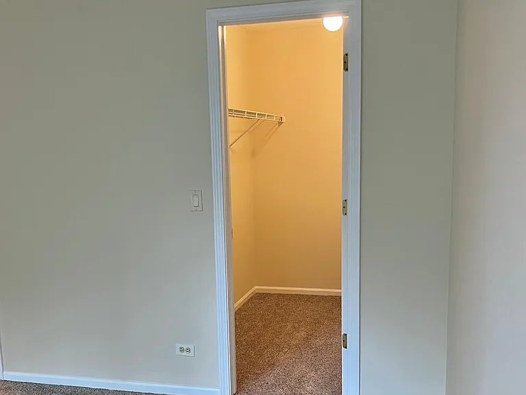 Large walk in closet in master bedroom