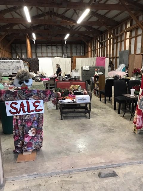 Inside the huge shop