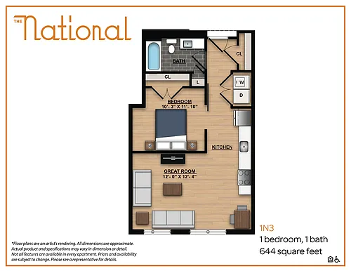 Floor plan 1N3