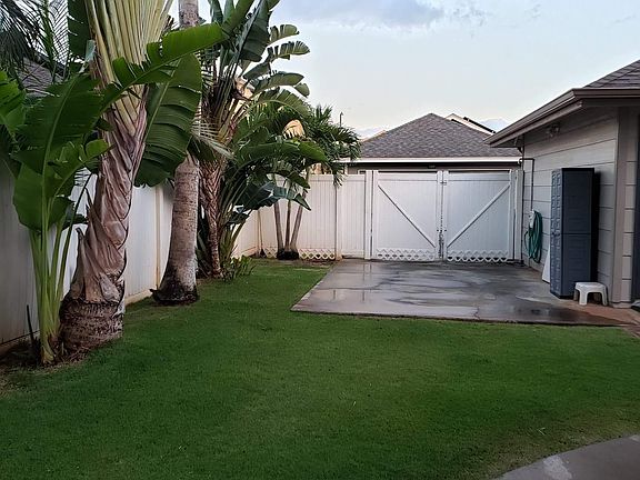 Extra slab parking inside yard