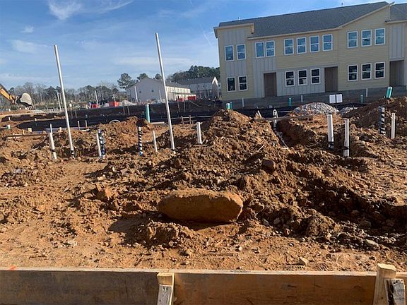 Homesite Construction Progress Rear of Homesite