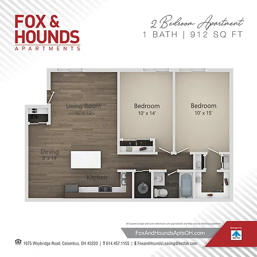 Floor plan 2 Bedroom