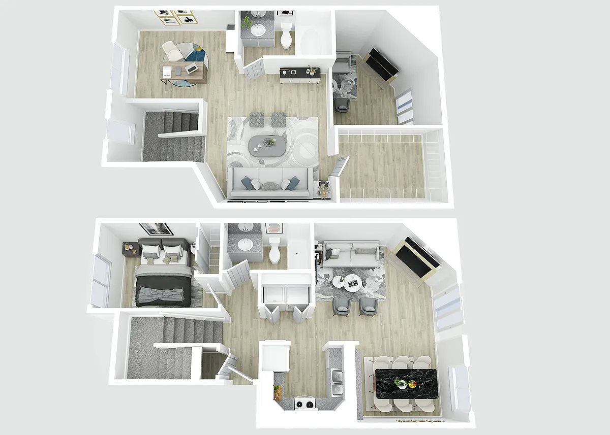 Floor plan 2X2 D