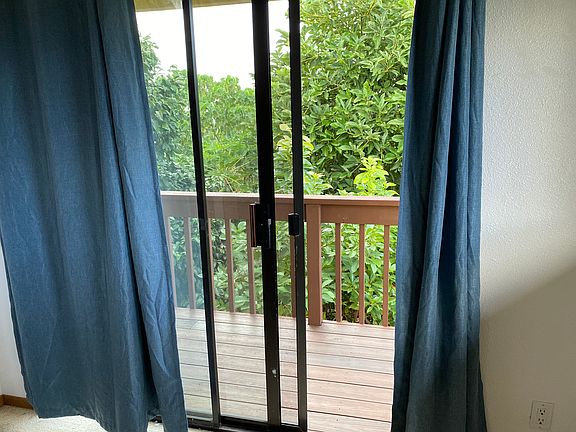 View looking out bedroom #2.