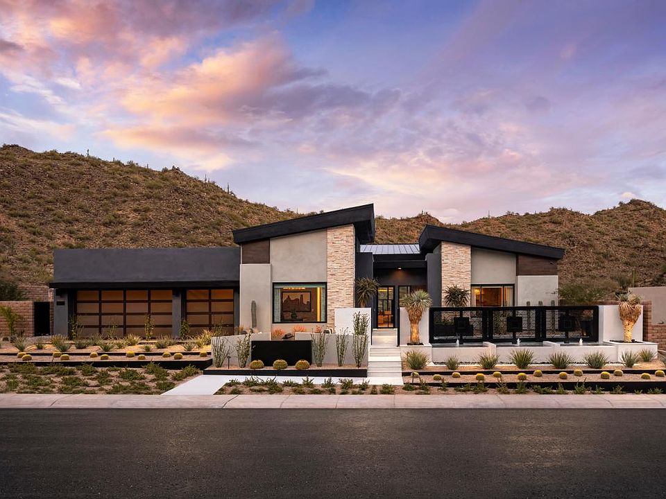 Hoffman Desert Contemporary with Basement Front Exterior