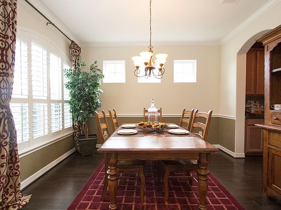 Dining room with shutters