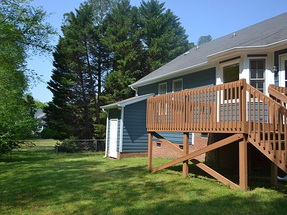Backyard and deck