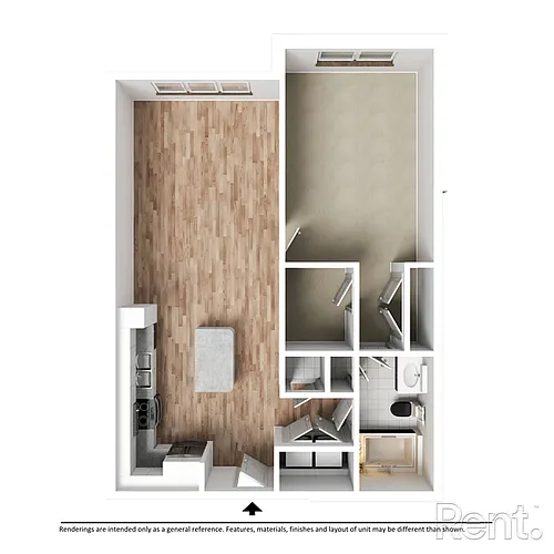 Floor plan 1 Bedroom