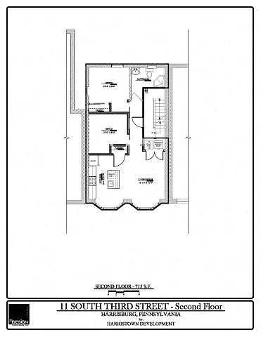 Floor plan SOMA II 11S- 201 - 1 Bedroom - 1 Bathroom