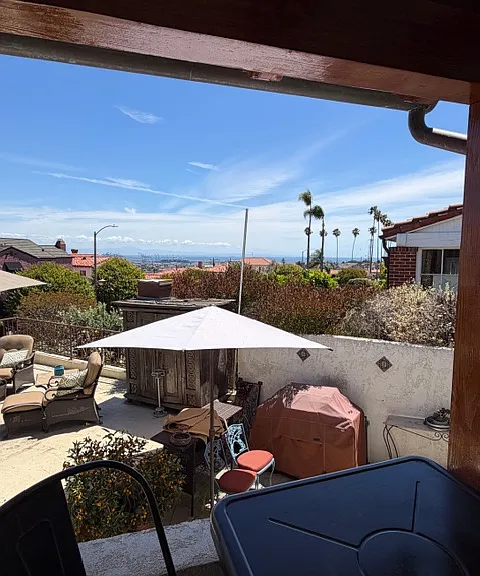 View from Guest Suite Patio of Ocean & Lighthouse beyond