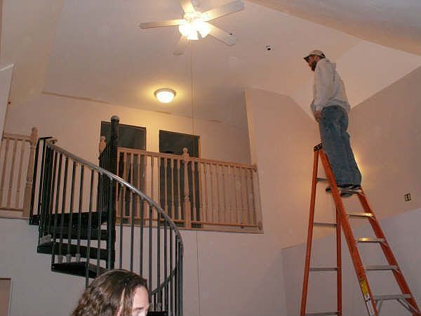 Master Bedroom Stairs to the Loft Offices