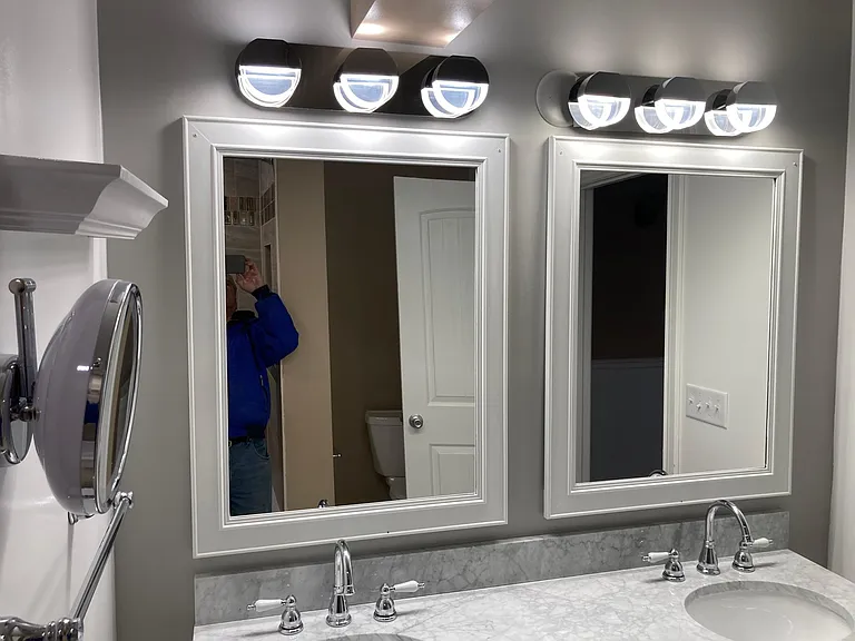 Dual vanity in Master Bath