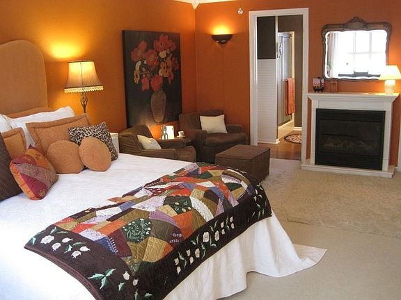 Master Bedroom with Fireplace