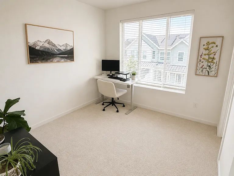 Second bedroom with walk-in closet.