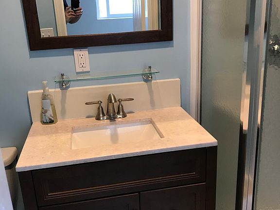 New bathroom sink cabinet