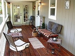 Covered Redwood Deck 