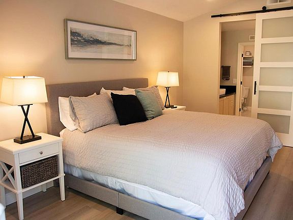 First Bathroom through barn door