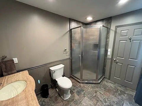 This is a Custom Made Shower - every visit feels like a visit at a health spa.
