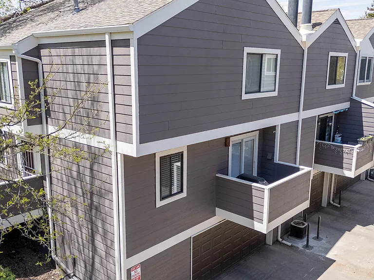 Beautiful end-unit townhome with attached two-car garage.