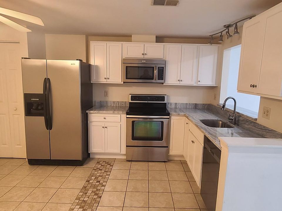 New kitchen, countertop and appliances.