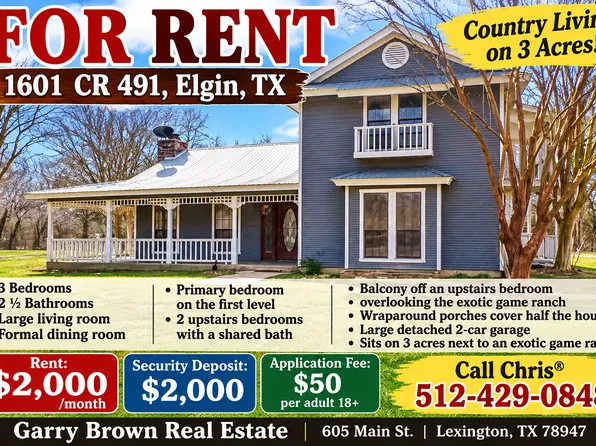 1601 County Road 491, Elgin, TX 78621