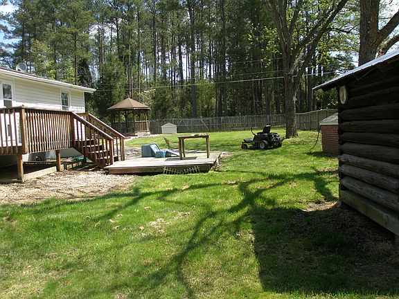 Gazebo, wood fence yard