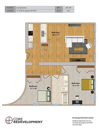 Floor plan 204