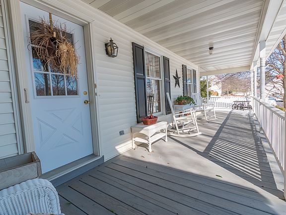 Large wraparound porch