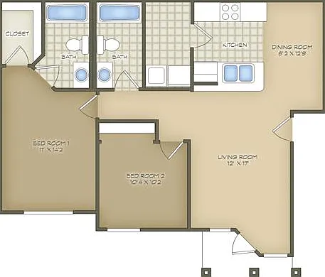 2 Bed/2Bath