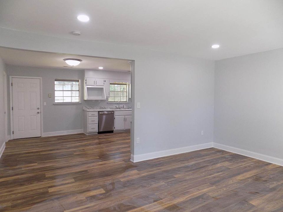Living room, dining area, kitchen