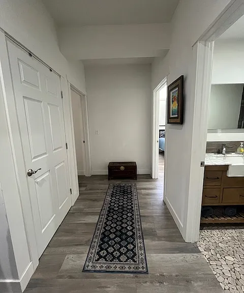Hallway entrance to bedrooms